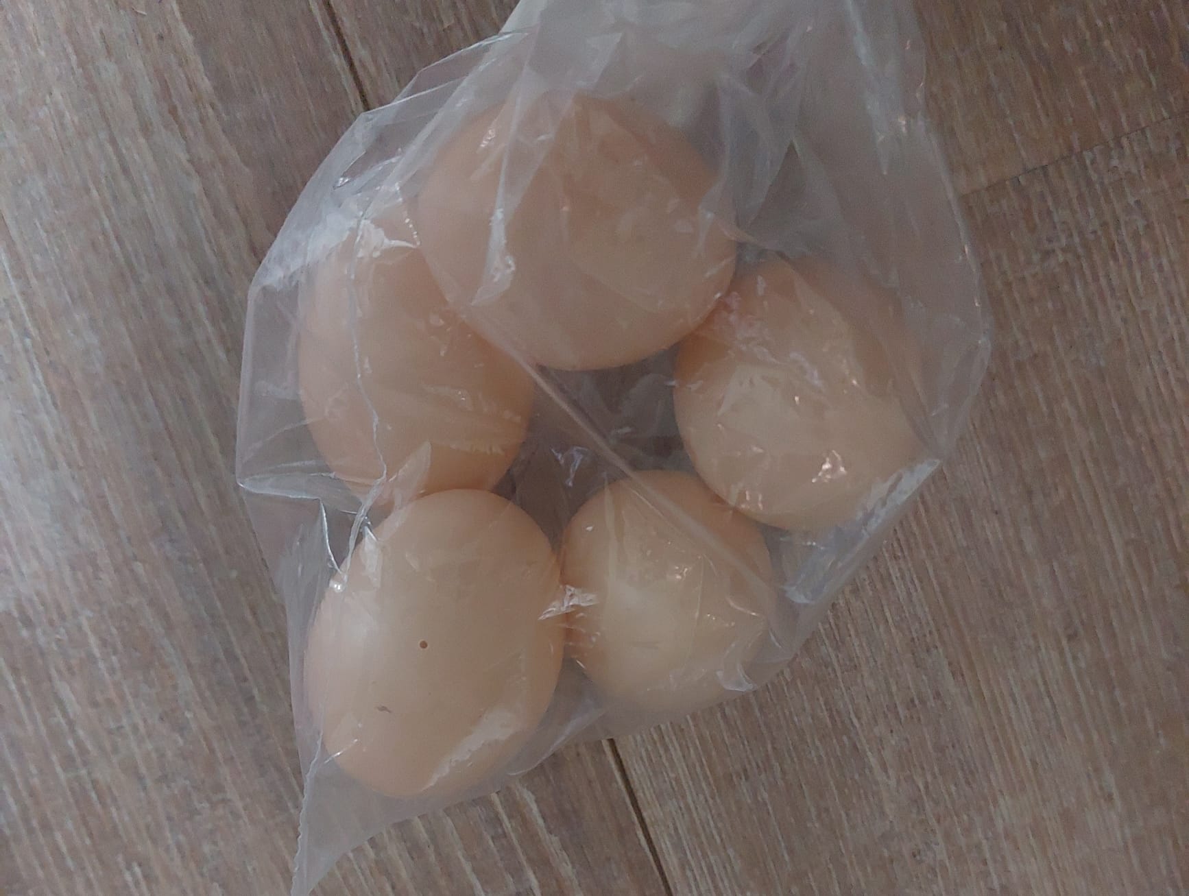 Nep kippen eieren bruin van plastic